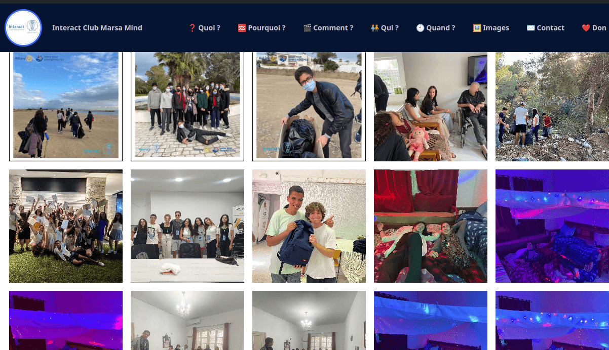 Association Website project preview