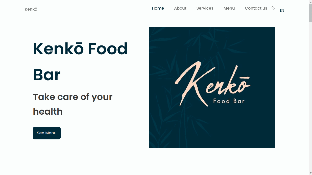 Kenko Food Bar project preview