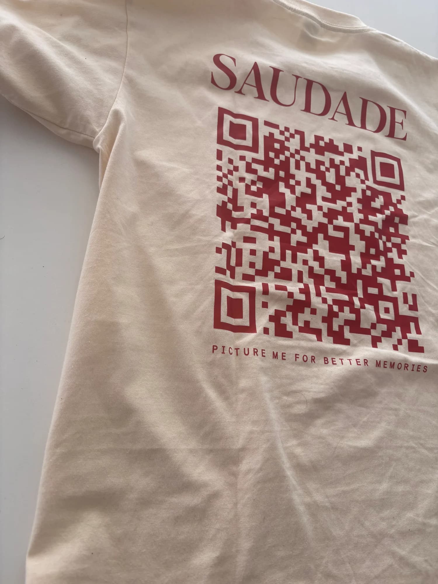 The Saudade QR-code T-shirt.