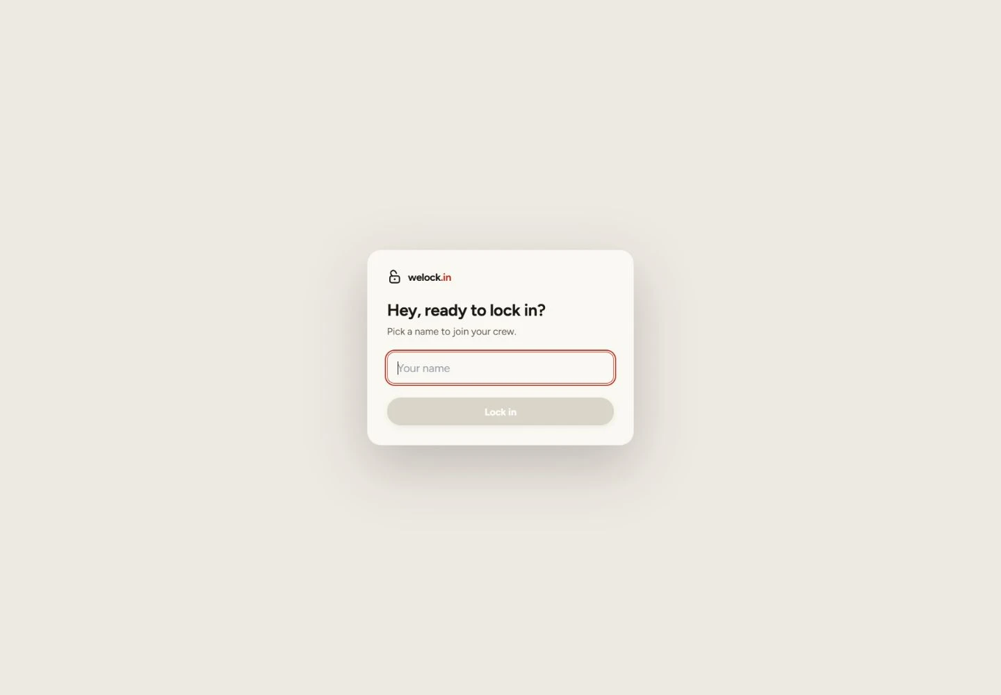 Homepage screenshot of WeLock